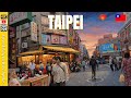 TAIPEI Taiwan 4K City Walking Tour | DIHUA 1850s Shopping District | Tea, Chinese Medicine, and Soap