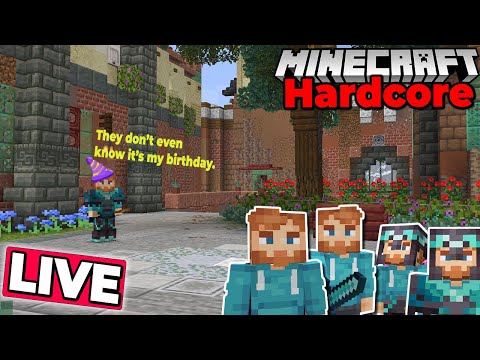fWoliage University BUILD DAY ..and birthday stream! Hardcore Minecraft