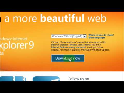 How to install Internet Explorer 9 Beta