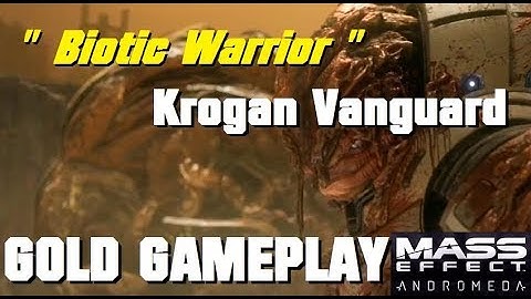 Biotic Warrior; Krogan Vanguard Gameplay - MASS EFFECT: ANDROMEDA MULTIPLAYER