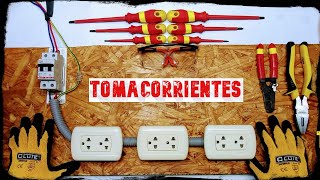 Como Instalar 1,2,3 o mas Tomacorrientes en una Habitación / Bien Explicado.