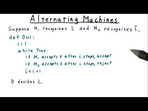 Alternating Machines -
