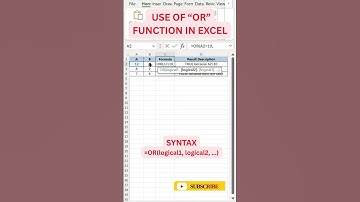 #or#excel #function #excelfunction #excelformula #exceltips #shorts #viralshorts #reels #viral #reel
