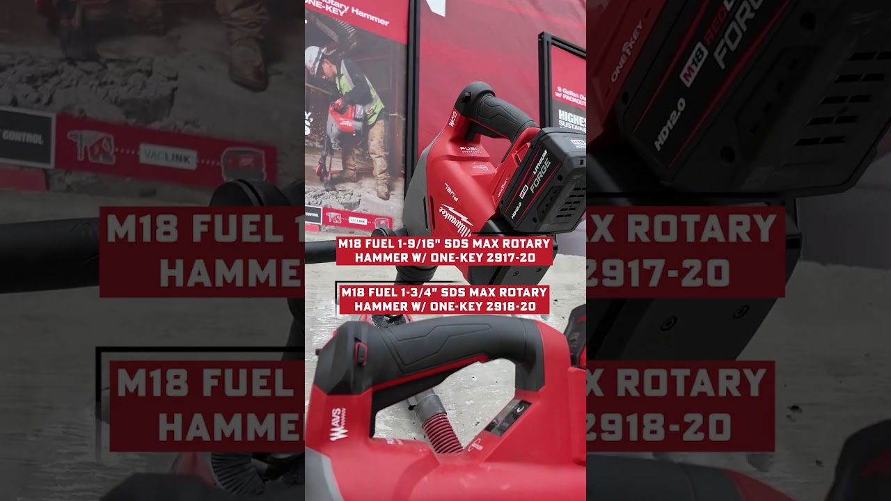 Milwaukee M18 FUEL SDS Max Rotary Hammers with ONE-KEY: Cordless Power That Replaces Corded