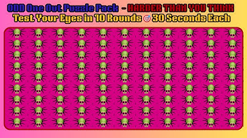 “Find the Odd One – 10 Hard Mode Puzzles 🎯” #brainteaser #funforallages