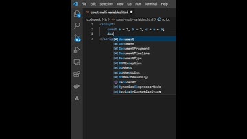 Declare Multi JavaScript variable Using const #shorts
