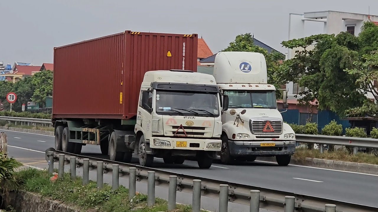 4K USA, CHINA TRUCK | Xe đầu kéo container, xe ben, xe tải to chở hàng ...
