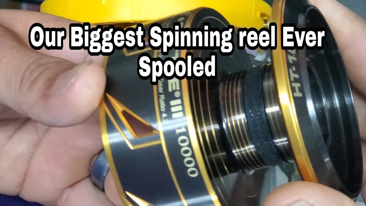 Penn Battle 10,000 Our Biggest Spinning reel ever spooled 40lb