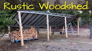 Rustic Woodshed Build