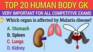 Human Body (PART-3) | Science Gk for Competitive Exams  | General Knowledge | Gyan Kalam