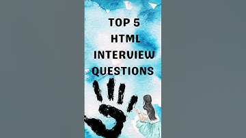 Top 5 html interview questions.🖐😊😀.#html #css #javascript #coding #easy