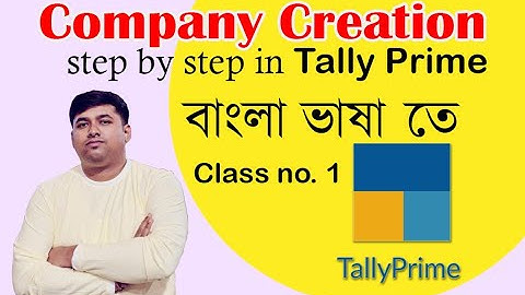 Tally Prime in Bengali | Tally Download Tally Install | tally company creation in bengali | Accounts