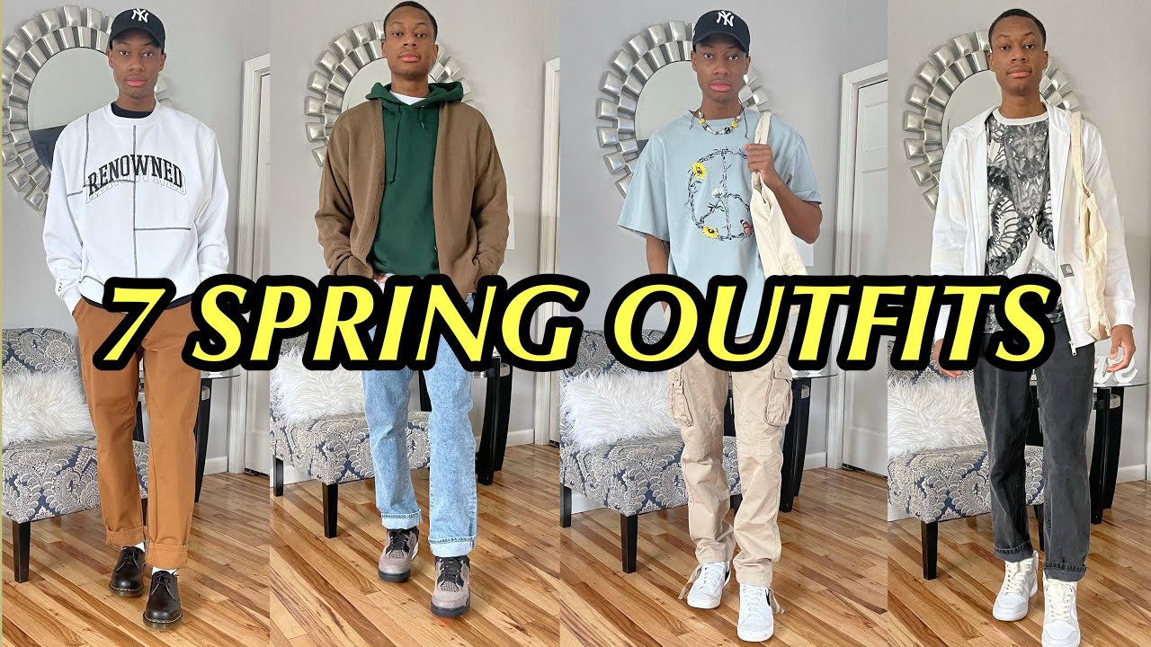 7 SPRING OUTFITS 2021 // SPRING STREETWEAR OUTFITS 2021 - YouTube