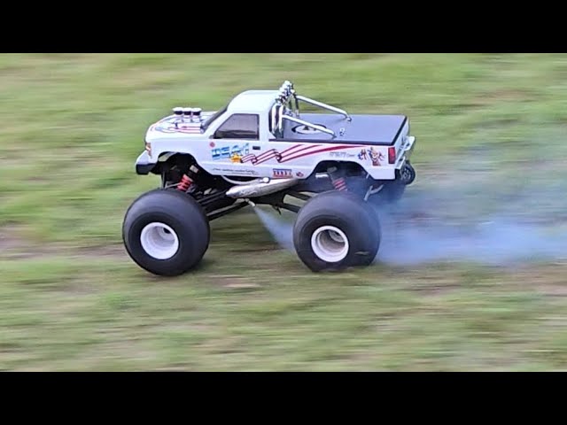 1/8 KYOSHO Nitro Crusher USA-1 Power Wheelies! OS Max 21 RX-B
