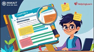 Java Chapter 8 Explained 🔍  MAKAUT BCA 5th Sem  Exception Handling in Java Made Easy HelpingLearn