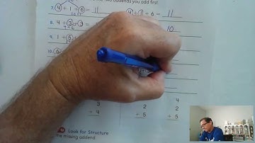 2nd Grade GO Math Lesson 3.4 Algebra-Add 3 Addends
