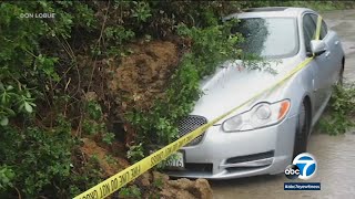 Hillside collapse at Johnny Mathis' Hollywood Hills home crushes singer's Jaguar