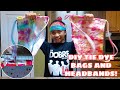 DIY TIE DYE BAGS AND HEADBAND!