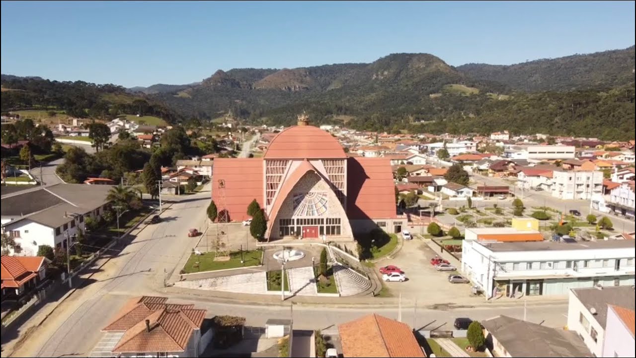 Vista aérea da cidade de Urubici - SC