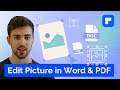 How to edit a picture in word document and pdf