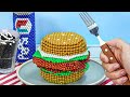 How To Make Perfect Burger From Magnetic Balls (Satisfying) - DIY | Stop Motion Cooking ASMR Magnet