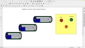 14#Curso automatismos práctica- CADE SIMU PASO A PASO-Arranque secuencial cintas transportadoras
