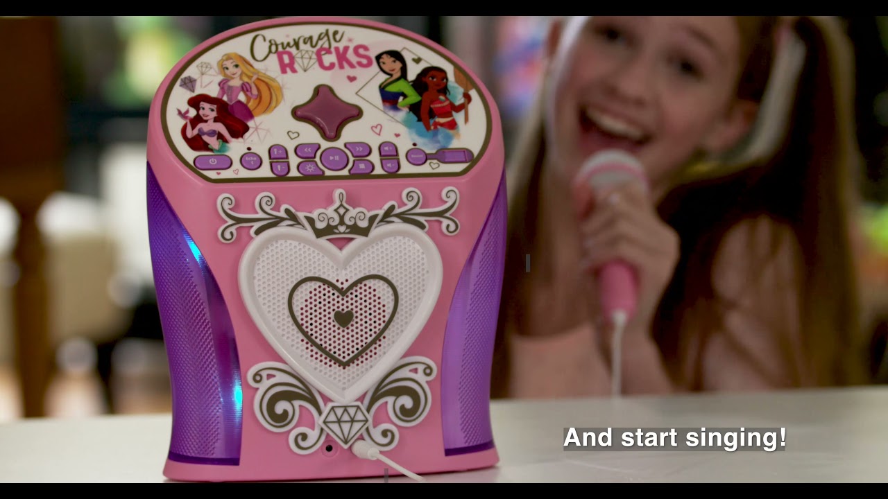Disney Princess Bluetooth Karaoke Machine with EZ Link Technology YouTube