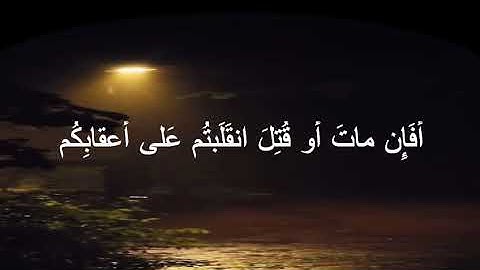 وما ينقلب على عقيبه فلن يضر الله شيئا القارئ سعد الغامدي