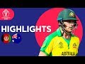 David warner hits 89  afghanistan vs australia  match highlights  icc cricket world cup 2019