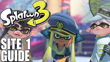 Splatoon 3 - Site 1 Future Utopia Island Walkthrough (ALL Scrolls, Sardinum, Records, Decorations)