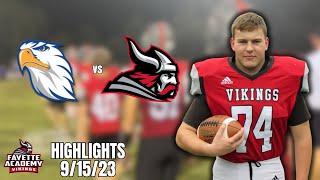 Football Highlights vs JCS 9/15/23
