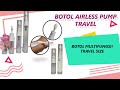 Botol pump airless travel