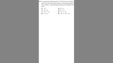 1.1 Propositional logic Q10 #maths  #discretemaths #logic #proposition #shorts #youtubeshorts #viral