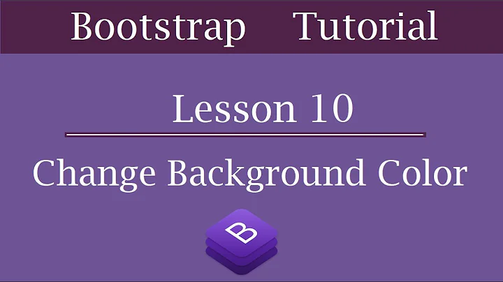 How to change Background Color in Bootstrap | Bootstrap Tutorial for Beginners