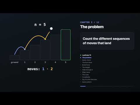 LeetCode 70: Climbing Stairs Explained | Dynamic Programming