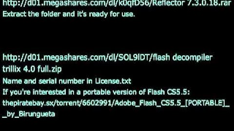 Download links for .NET Reflector and Flash Decompiler Trillix (supporting AS3)
