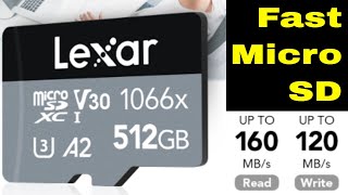 High Performance Micro SD Card,  Lexar Professional 1066x microSDXC UHS-I Cards SILVER Series