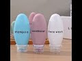 SPSL2413 Custom Silicone 4 Pack Travel Bottles Set