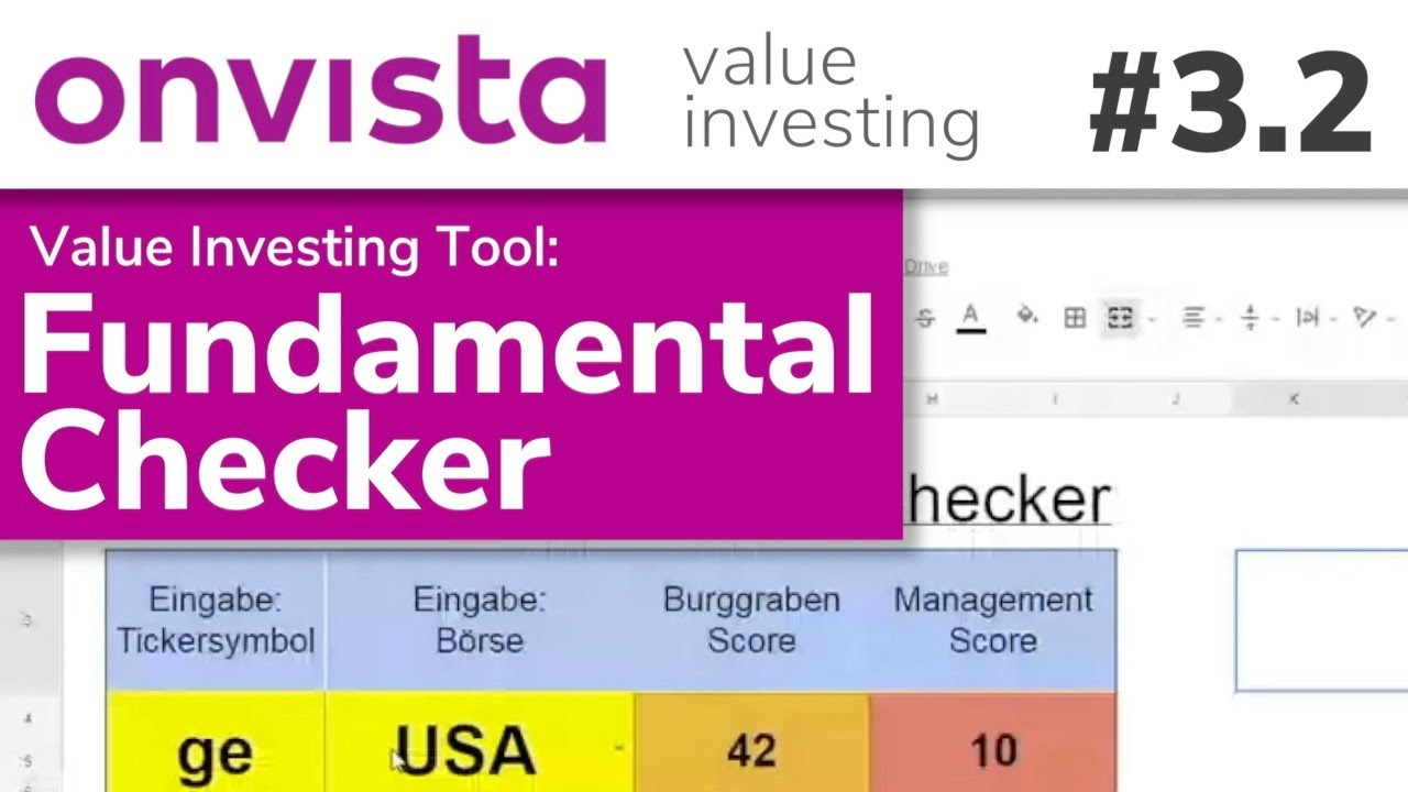 Value Investing Tool: Fundamentaldaten Checker - Value Investing