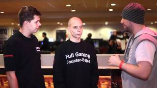 Richard Lewis is interviewing the winners of DSRack LAN #3