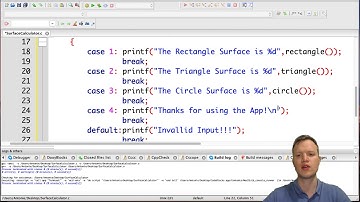 Ex3. C Programming - Surface Calculator (Menu Driven)