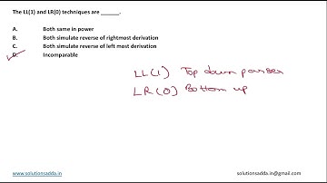 NIC-NIELIT STA 2020 | CD | LL(1) | LR0) | NIC TEST SERIES | SOLUTIONS ADDA | EXPLAINED BY ANSHUMAN