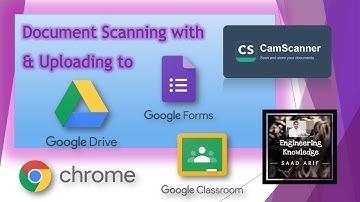 How to Scan Document with CamScanner & Upload to Google Form / Classroom via Google Drive