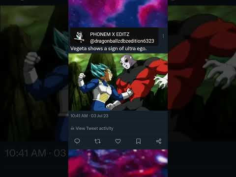 Vegeta shows a