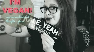 I&#39;M OFFICIALLY VEGAN! | My reasons, thoughts, and plans.