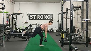 Single Leg RDL to Reverse Lunge Single Arm Suitcase Hold