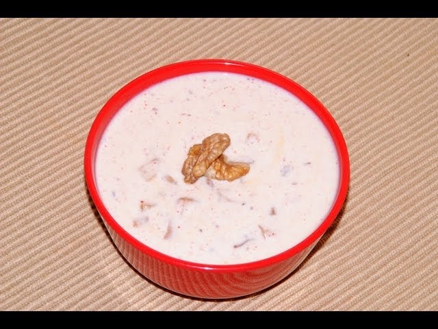 Apple And Walnut Raita