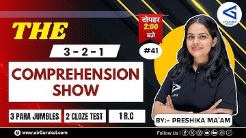 R.C Show | English Reading comprehension | SSC CGL/CHSL English | Preshika ma