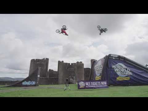 World’s First Three-Rider Double Backflip Train