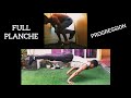 FULL PLANCHE PROGRESSION - A year